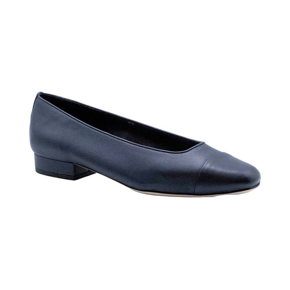NEW VANELI women's fc-313 leather flats in navy